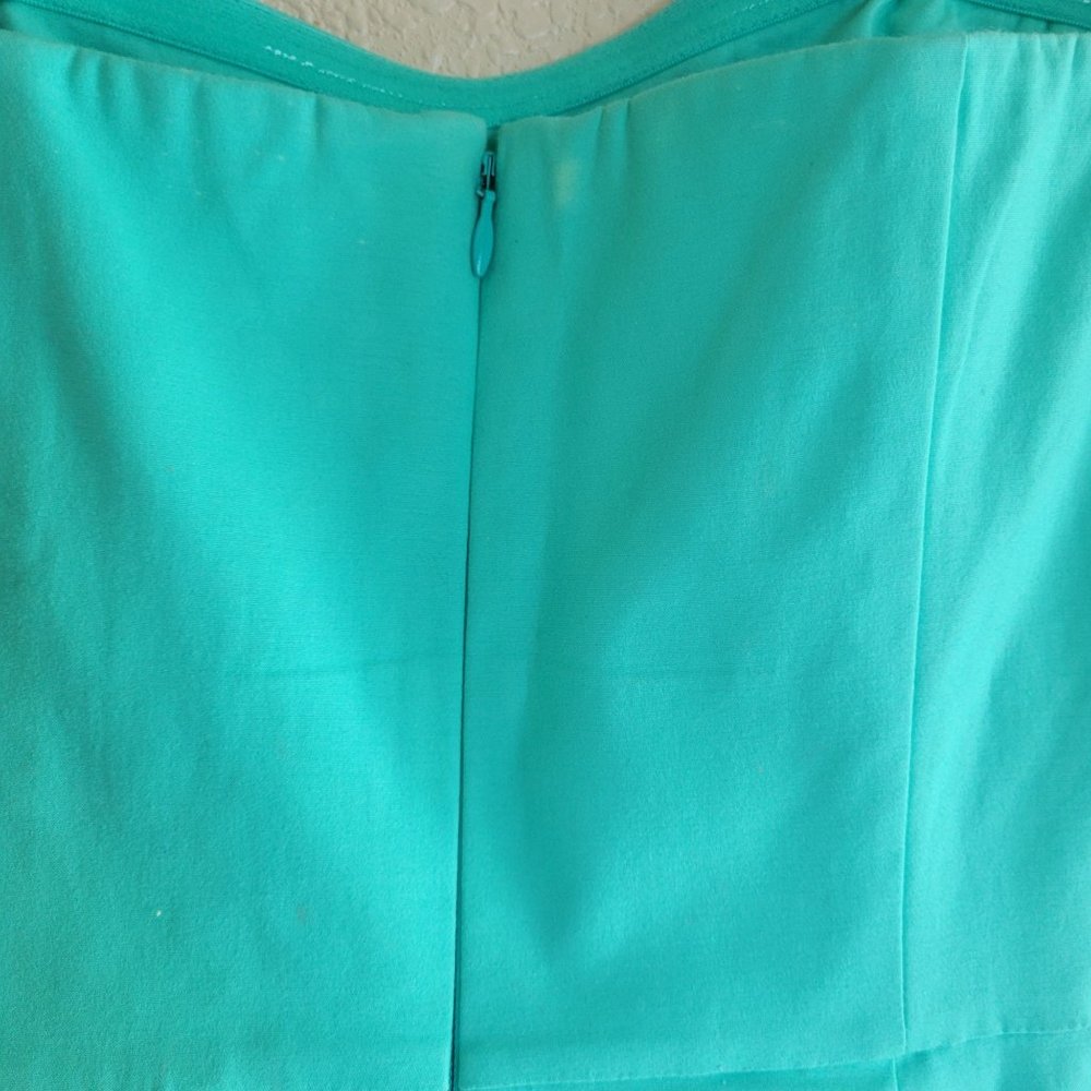 Vineyard Vines Womens Dress Green M Caribbean Floral Embroidered Strapless Back - Picture 8 of 11